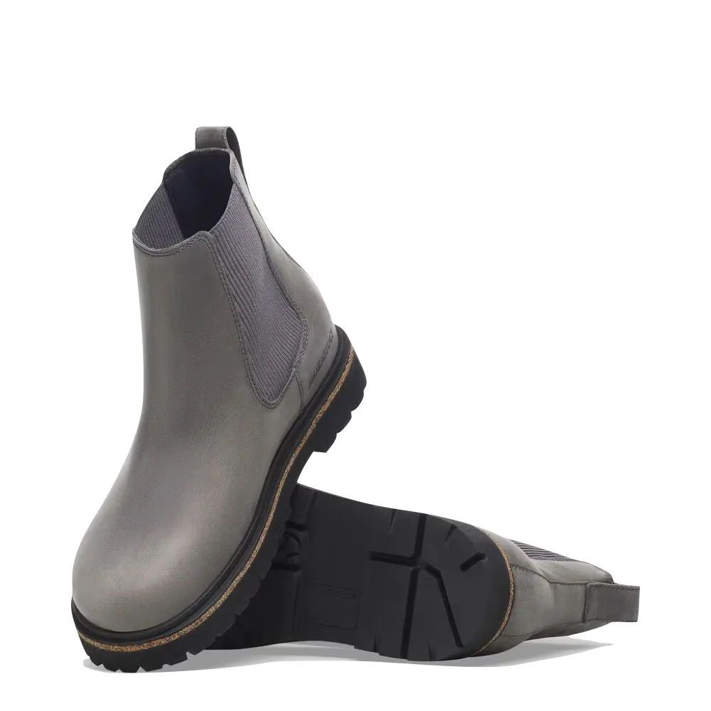 Birkenstock Women's Highwood Leather Pull On Chelsea Boot in Graphite