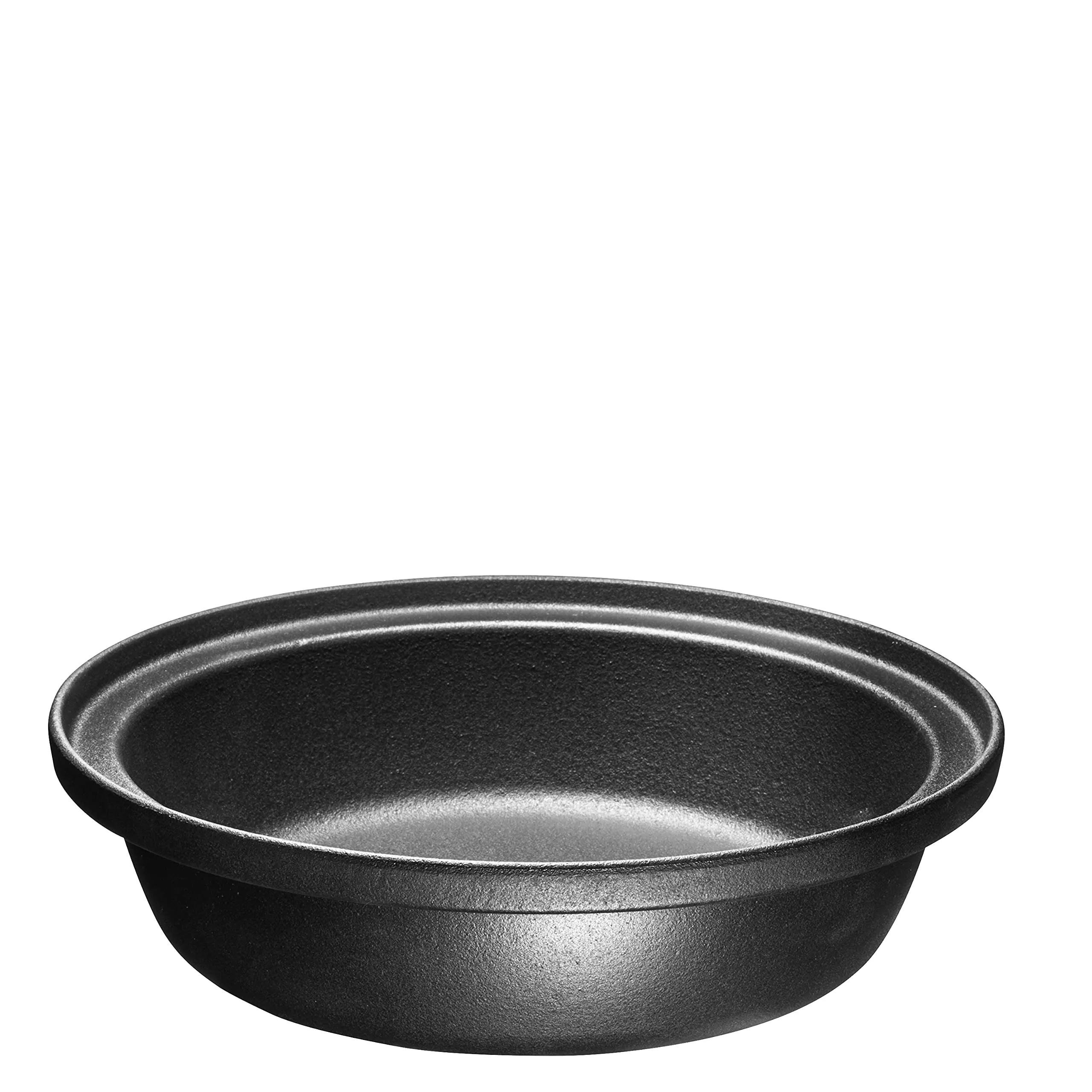 Black Enameled Cast Iron 4 Quart Frying Pot Skillet - Perfect Casserole For Oven-to-Table