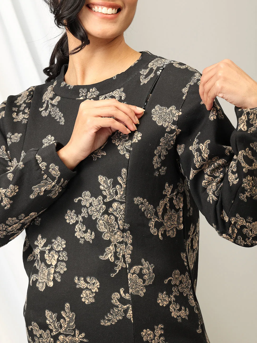 Bloom in the Dark Maternity and Nursing Sweatshirt