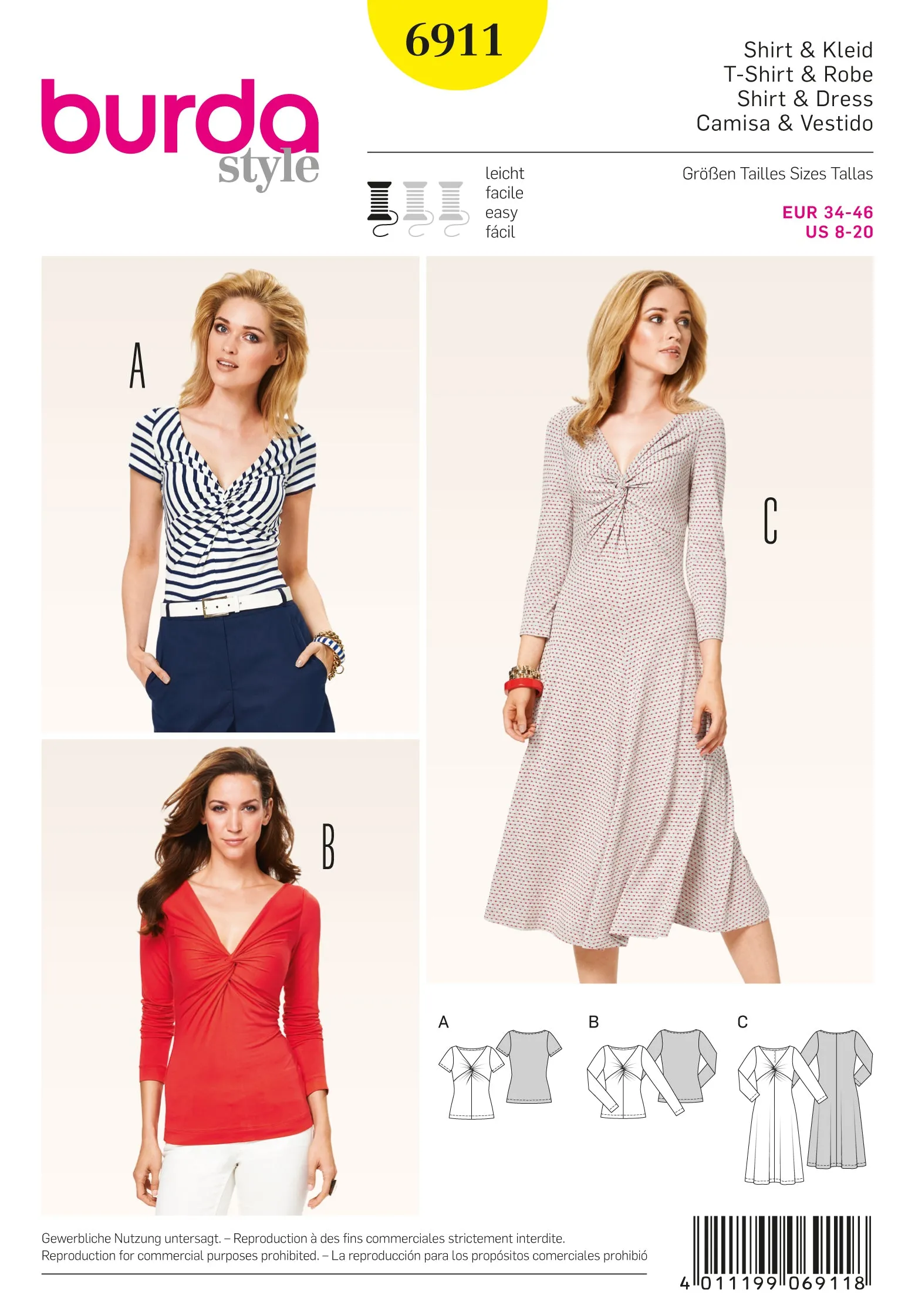 Burda Dress and Tops 6911