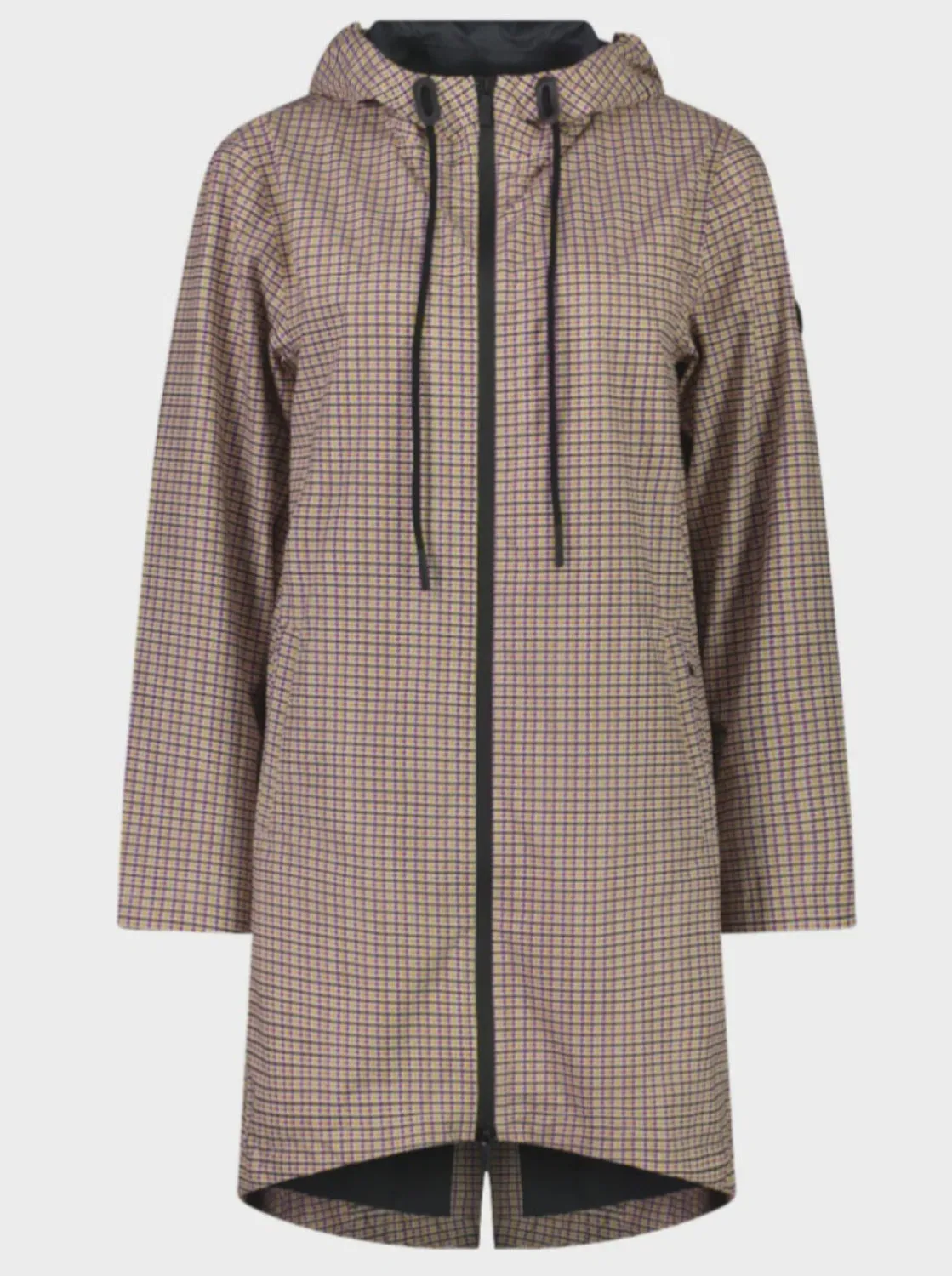 Debbie Raincoat in Mini Multi Houndstooth