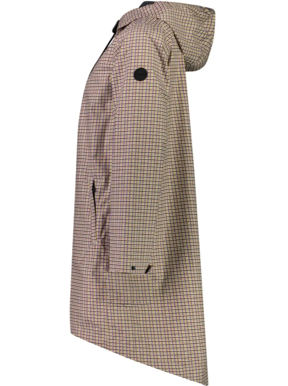 Debbie Raincoat in Mini Multi Houndstooth