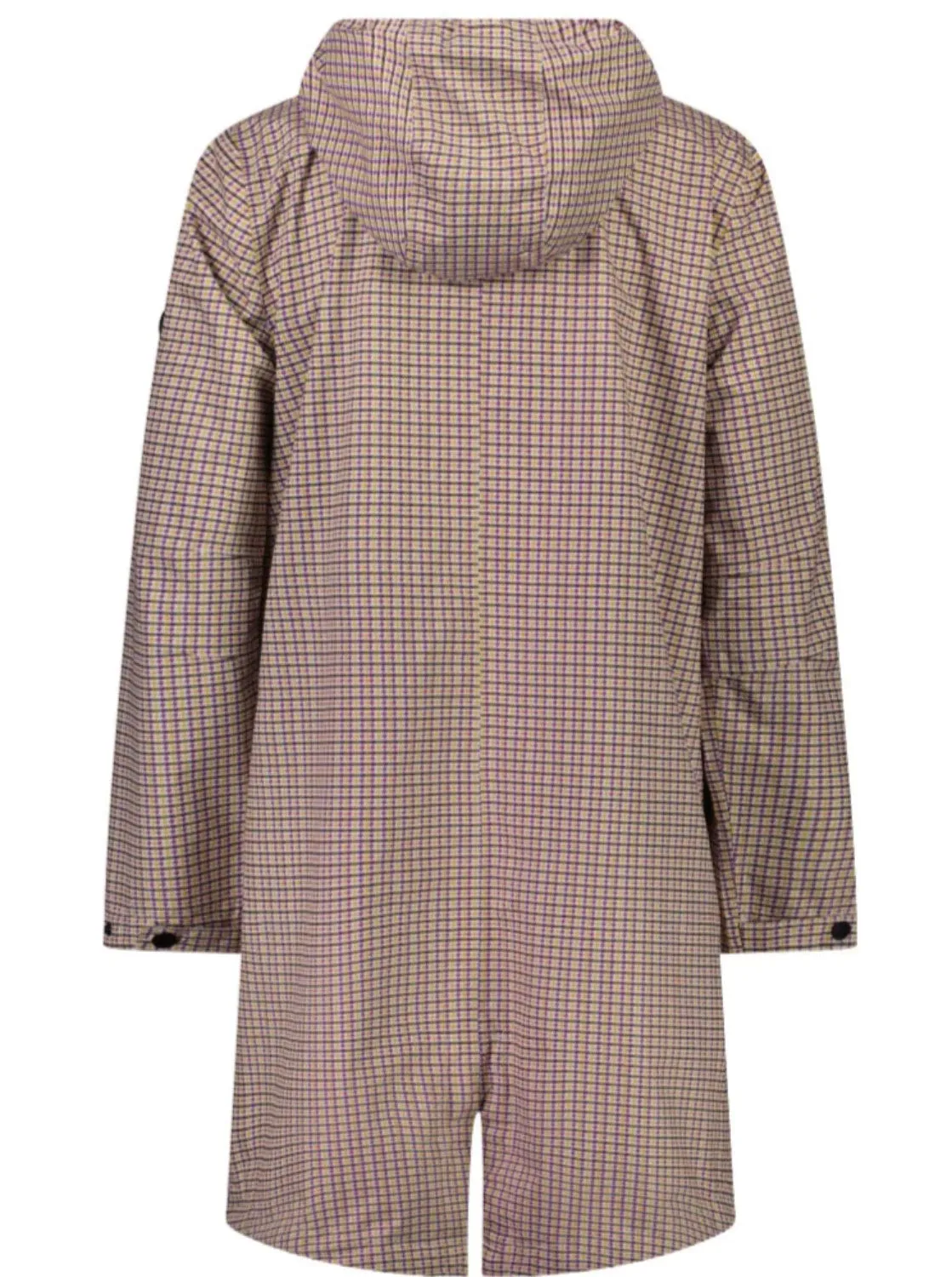 Debbie Raincoat in Mini Multi Houndstooth