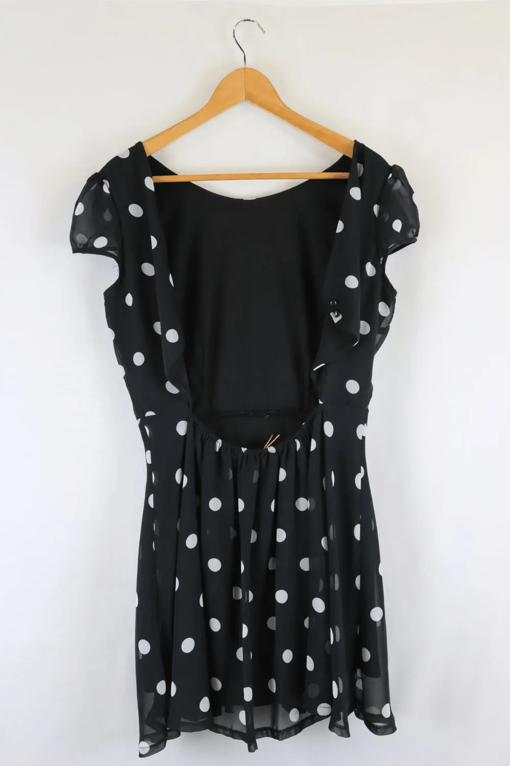 Dolly Polka Dot Black And White Dress L