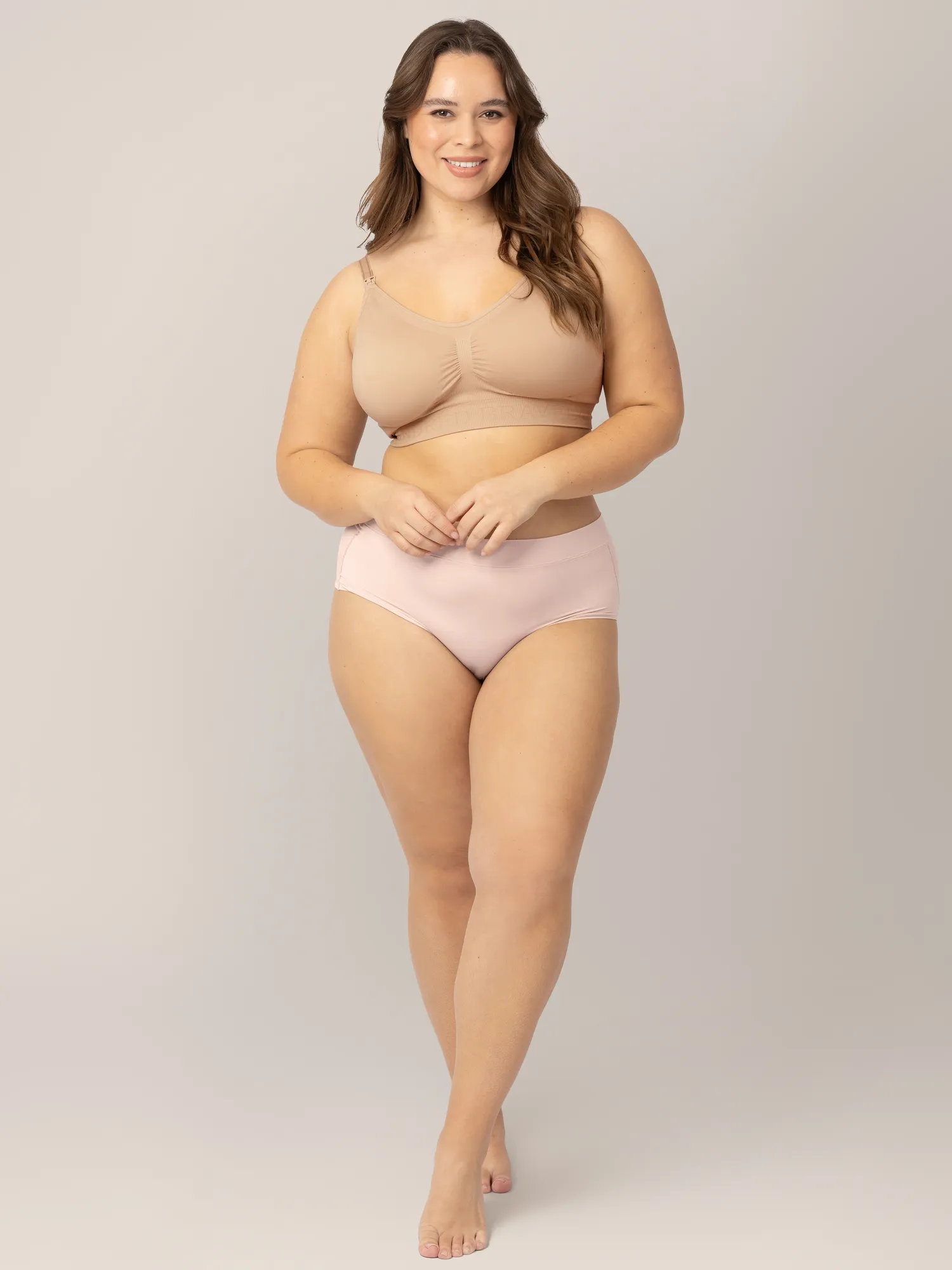 Grow with Me™ Maternity & Postpartum Brief | Soft Pink