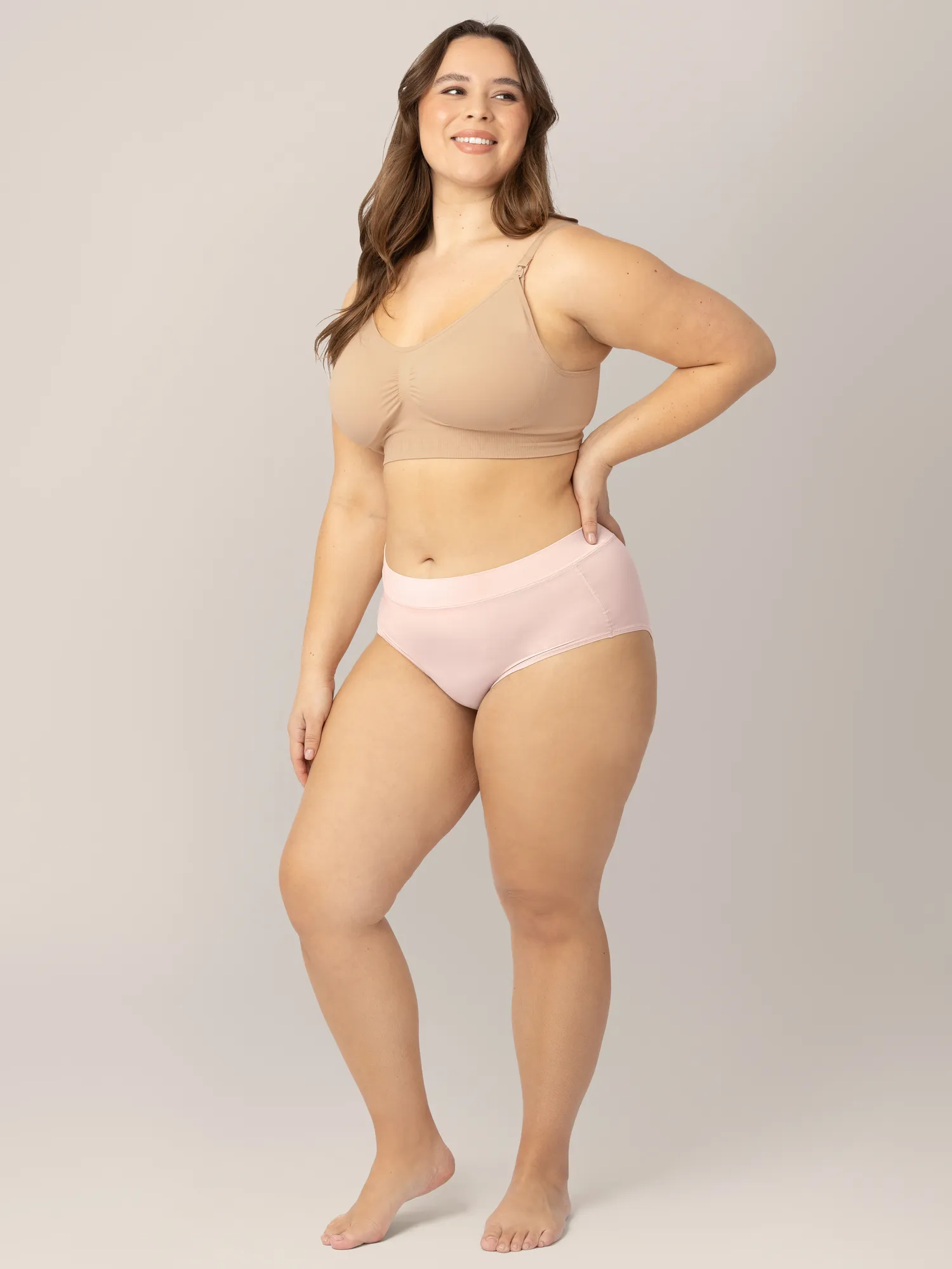 Grow with Me™ Maternity & Postpartum Brief | Soft Pink