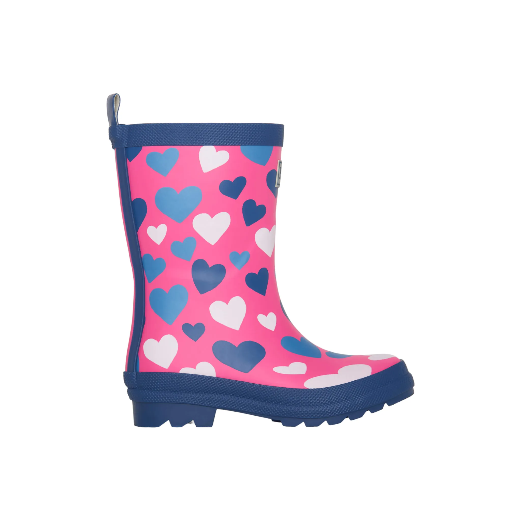 Hatley White Hearts Matte Rain Boots