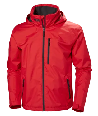 Helly Hansen Men's CREW HOODED JACKET Alert Red