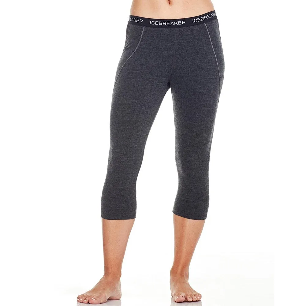 Icebreaker WinterZ BodyFit Zone 260 Women's Legless Thermals - Jet Heather/Black/Black