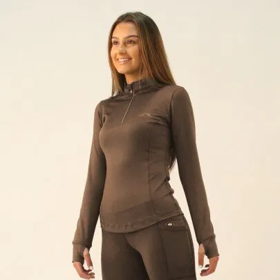 Long Sleeve Zipped Neck Base Layer