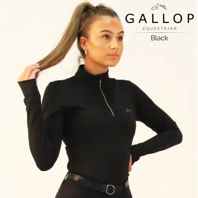 Long Sleeve Zipped Neck Base Layer