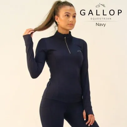 Long Sleeve Zipped Neck Base Layer