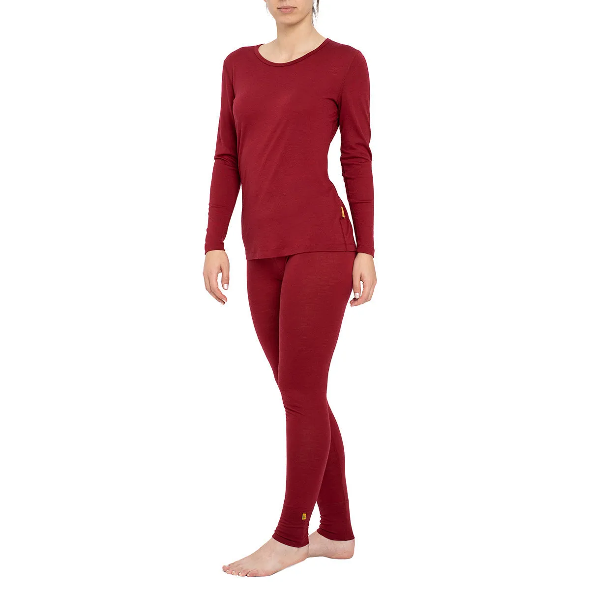 Menique Long Sleeve 100% Merino Wool Womens Top & Bottoms Set