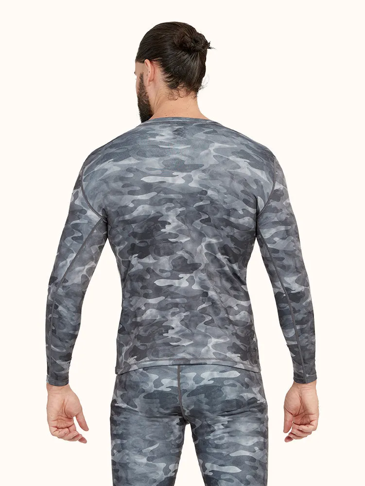 Men's Microfiber Moisture Wicking Thermal Crew Top