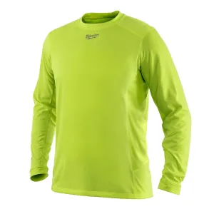 Milwaukee 411HV-XL WORKSKIN Light Weight Long Sleeve Shirt, High Vis, XL