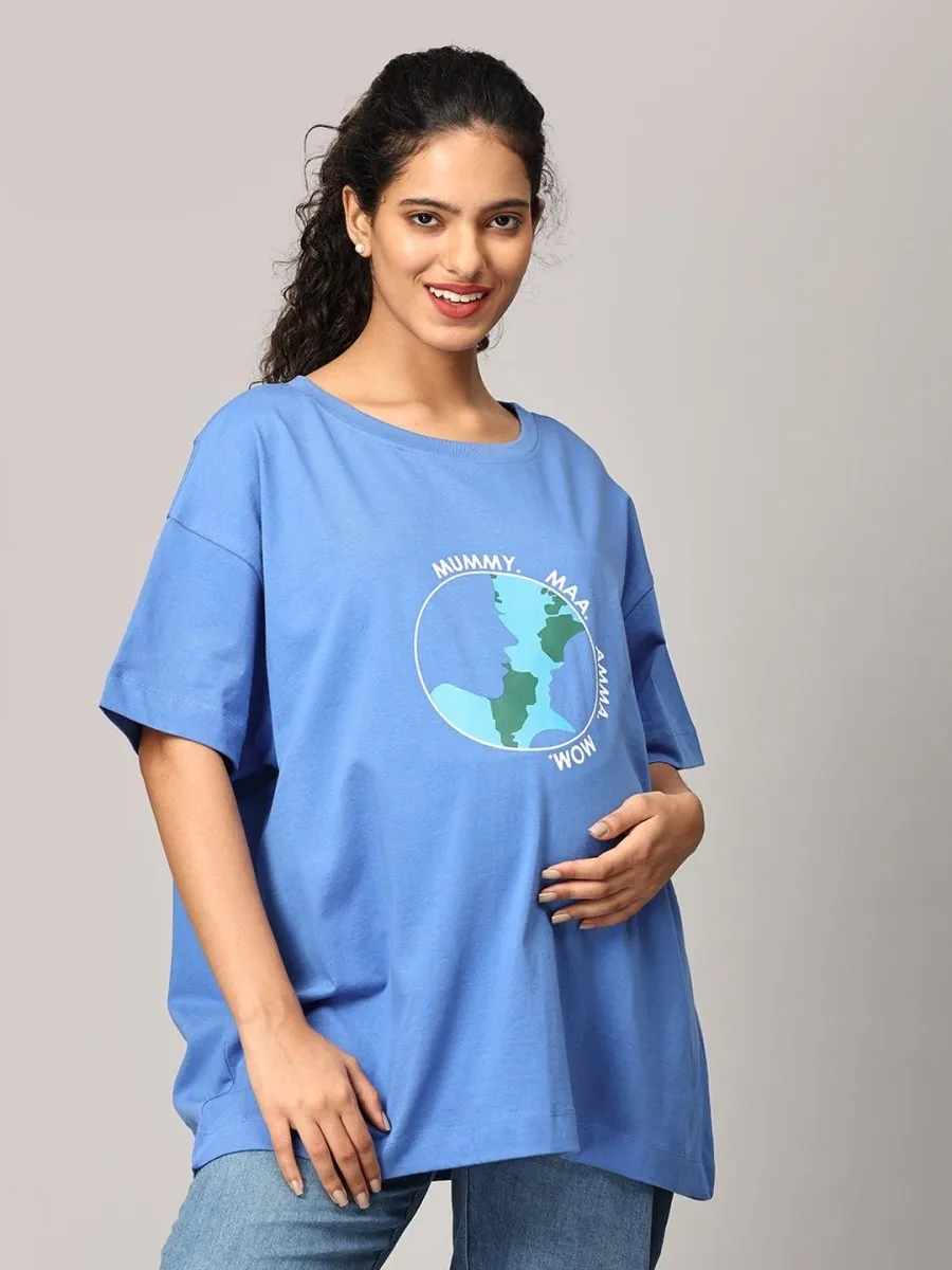 Mom My World Oversized Mumma T shirt