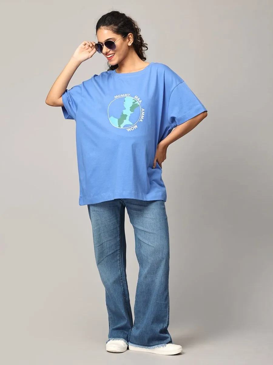 Mom My World Oversized Mumma T shirt