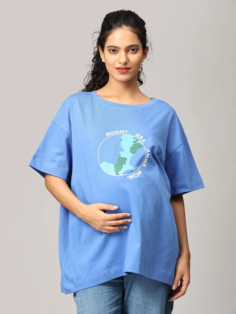 Mom My World Oversized Mumma T shirt