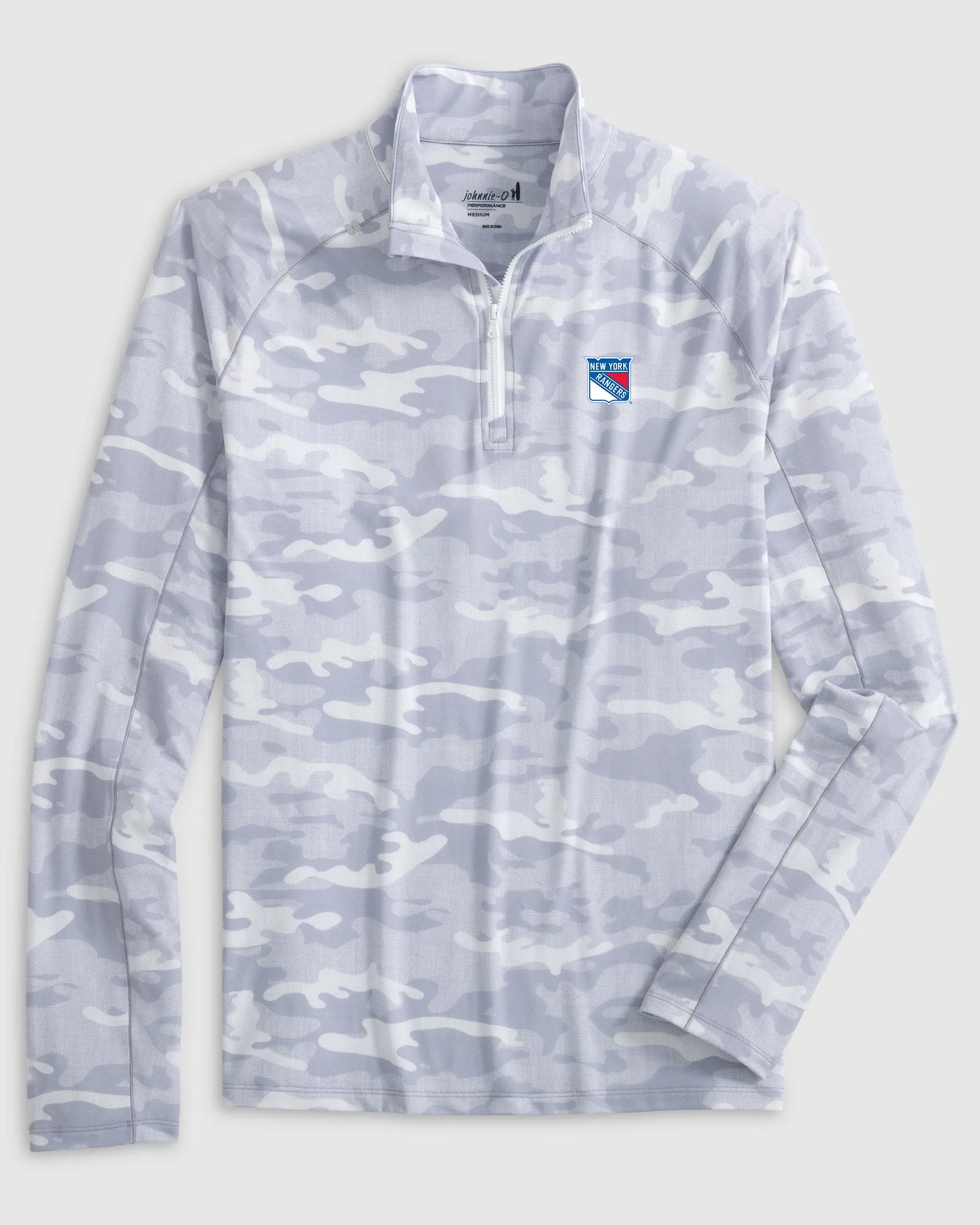 New York Rangers Patton Performance Camo 1/4-Zip Pullover