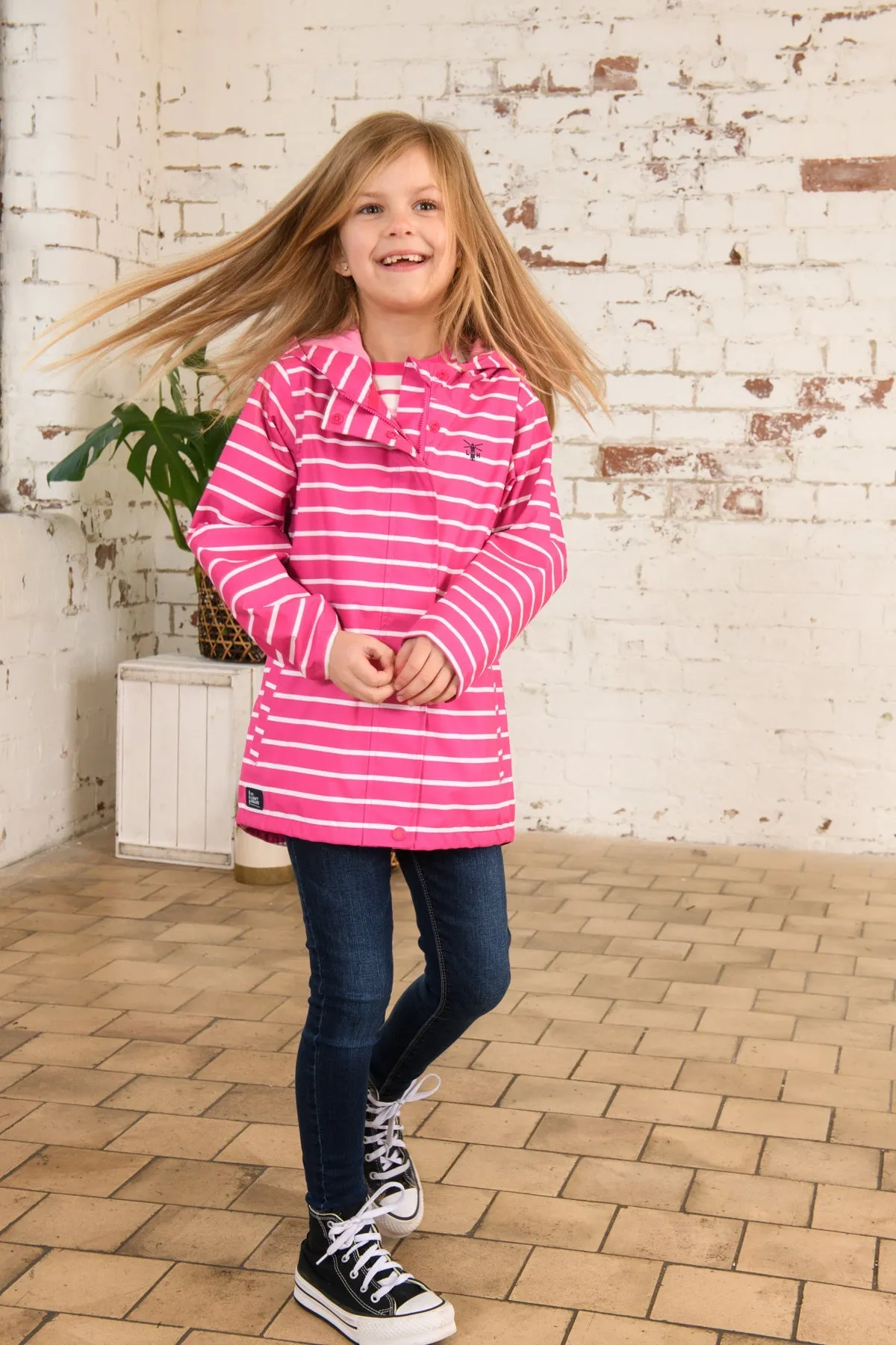 Olivia Jacket - Bright Pink Stripe