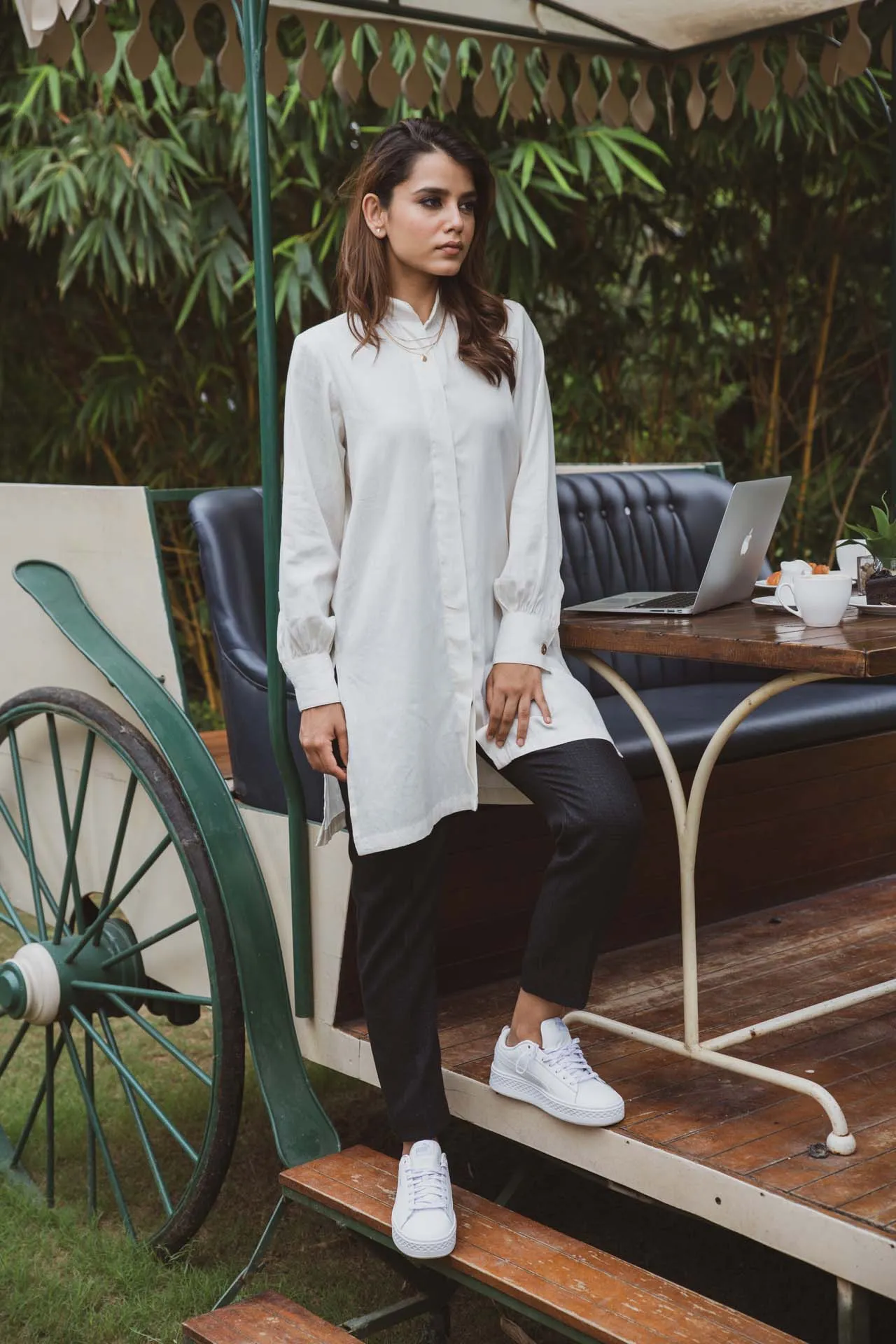 organic cotton long shirt