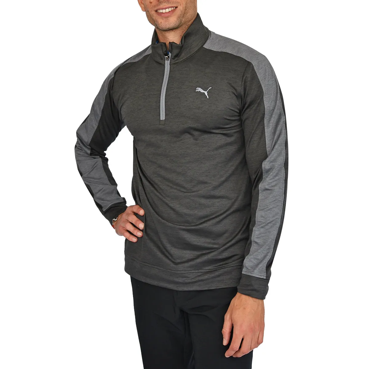 Puma Cloudspun T7 Golf 1/4 Zip 2.0 -  Puma Black/Quiet Shade