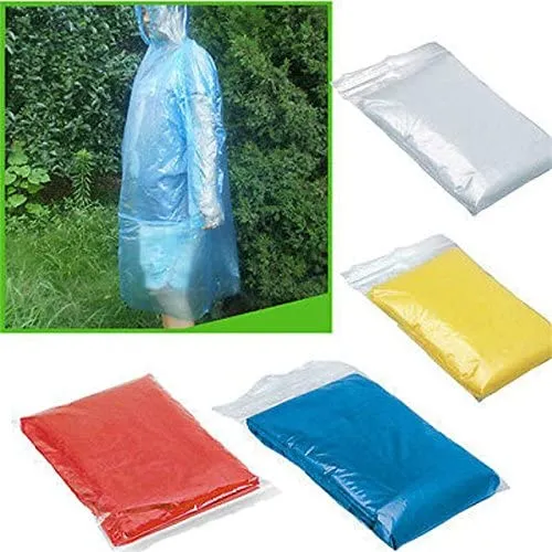 Raincoat Disposable Waterproof Reusable Rain coat Poncho for Men and Women