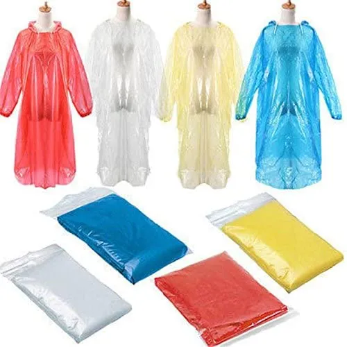 Raincoat Disposable Waterproof Reusable Rain coat Poncho for Men and Women