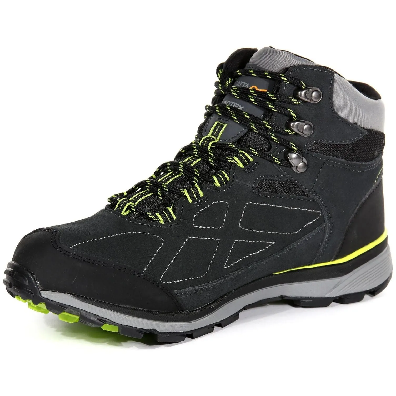 Regatta Samaris Suede Mid Mens Waterproof Walking Boots - Black