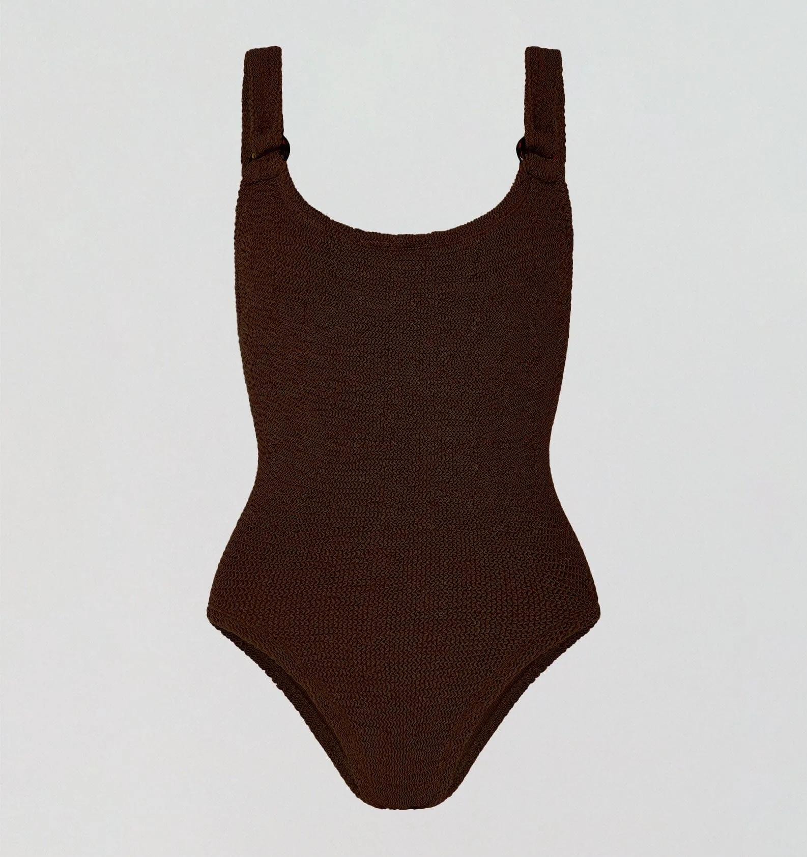 Ring detail one piece swimsuit [Chocolate Crinkle]