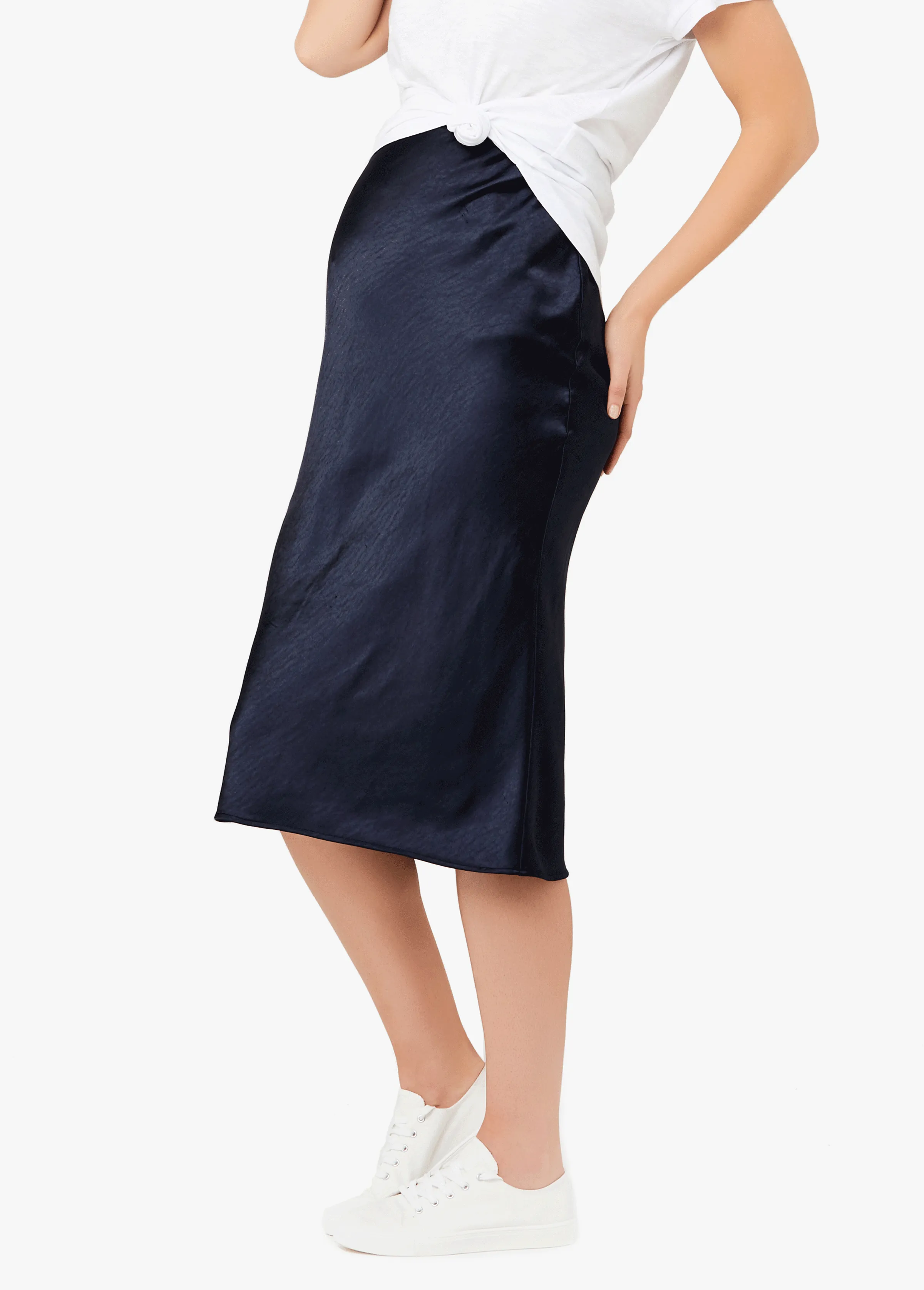 Ripe Maternity Lexie Statin Maternity Midi Skirt