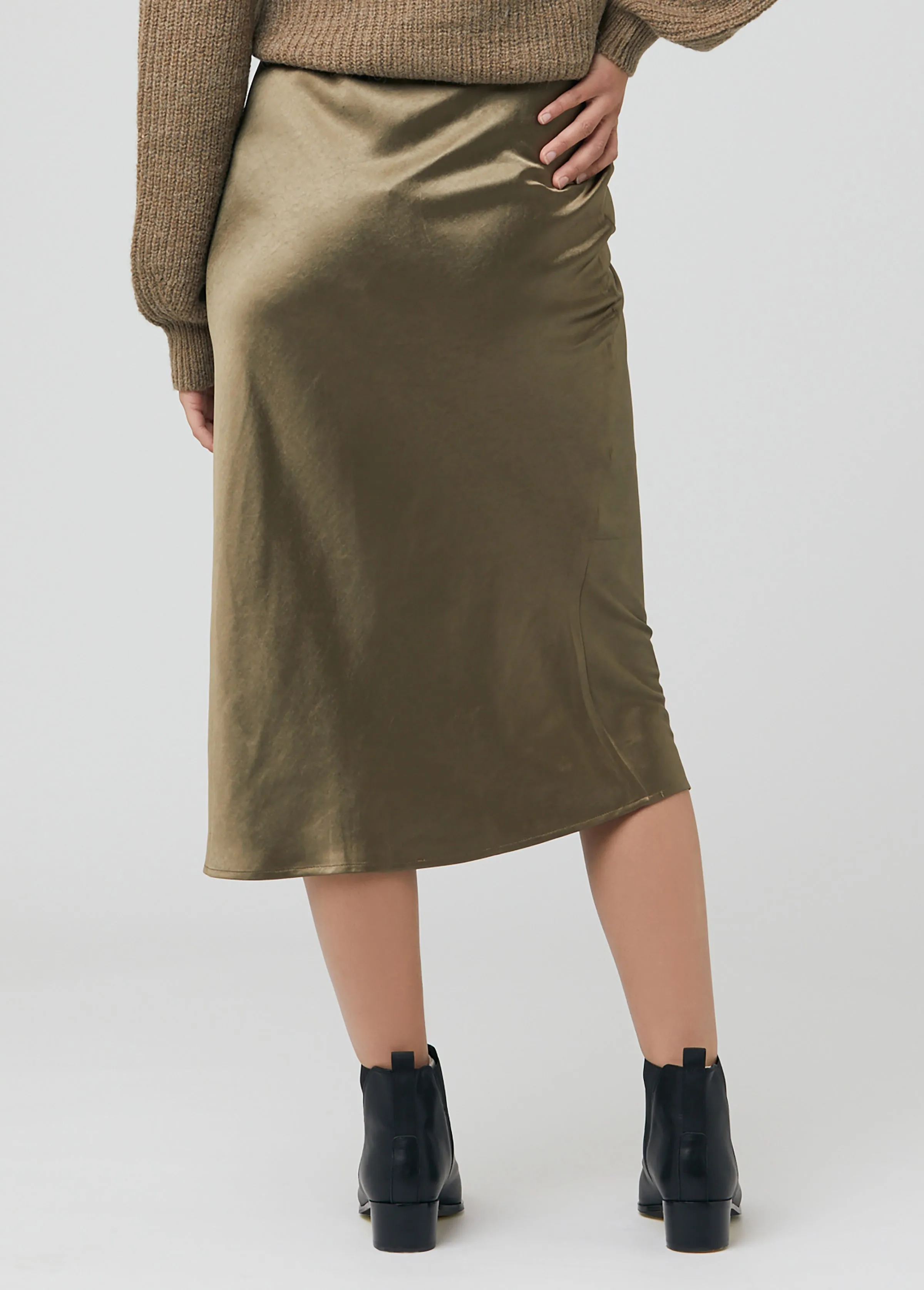 Ripe Maternity Lexie Statin Maternity Midi Skirt