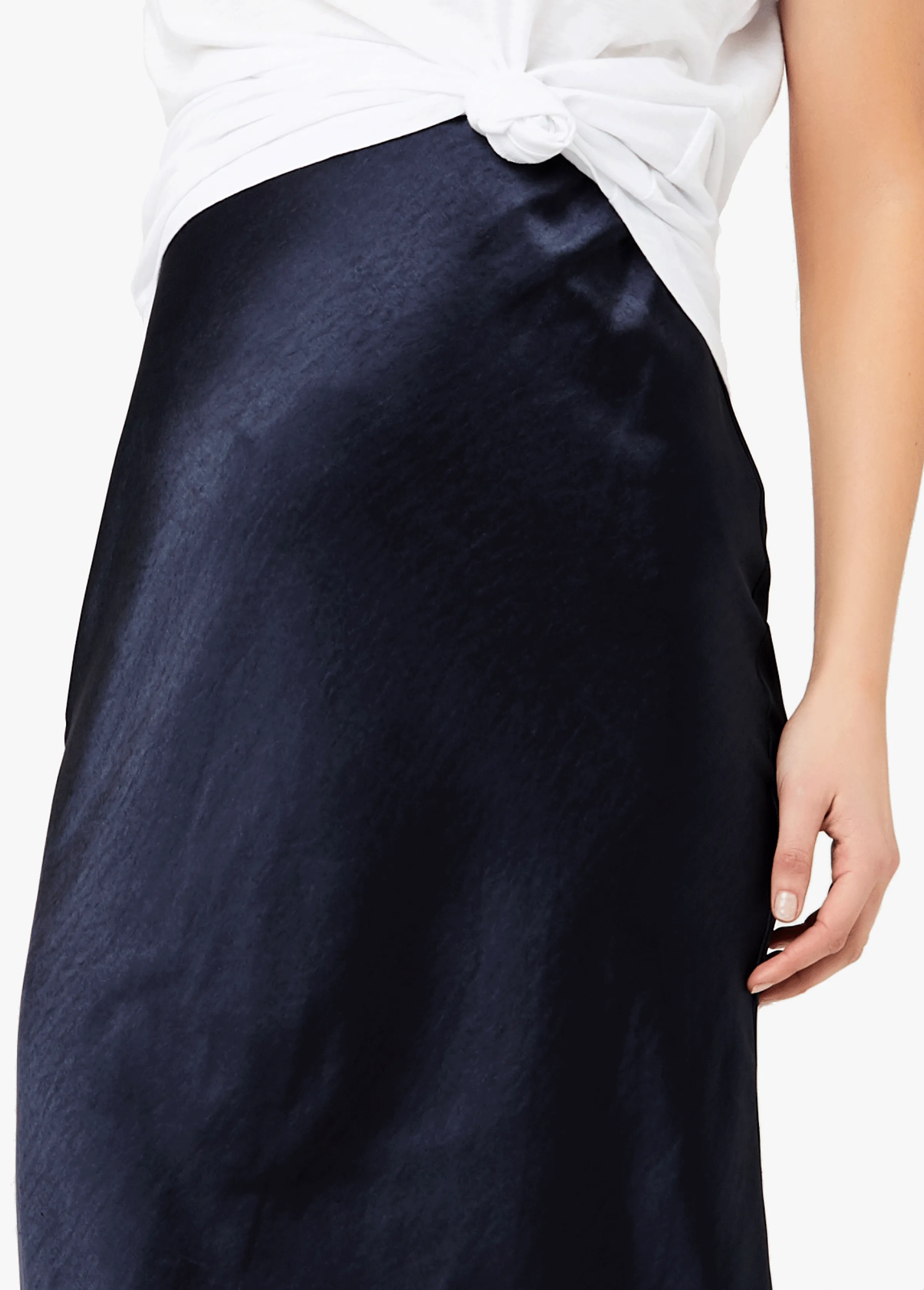 Ripe Maternity Lexie Statin Maternity Midi Skirt