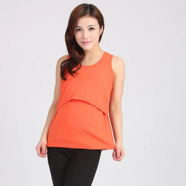 Sleeveless Maternity Feeding Vest  Maternity Clothes