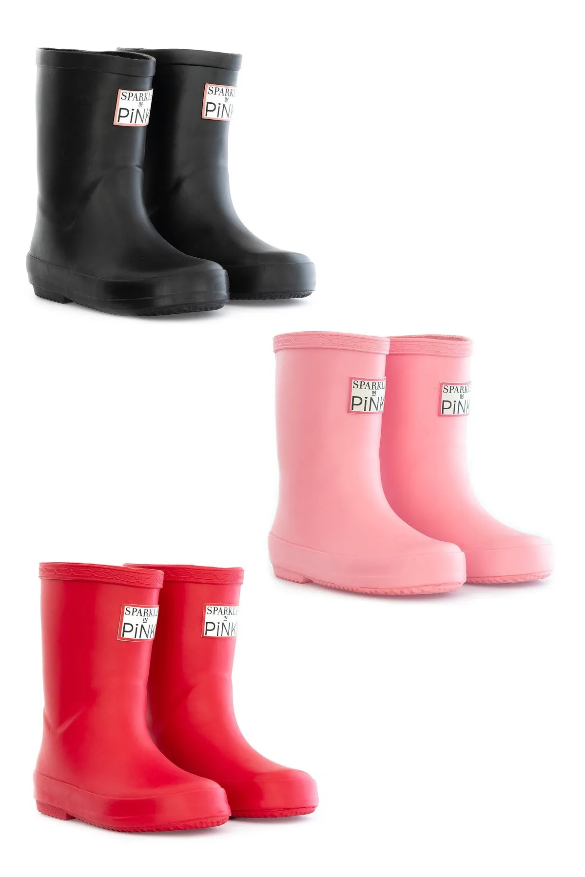 Sparkle In Pink Premium Solid Color Boots