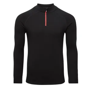 Steiner Mens Soft-Tec Half Zip Thermal Top Black/Red