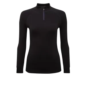 Steiner Womens Soft-Tec Half Zip Thermal Top Black/Purple