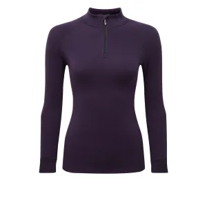 Steiner Womens Soft-Tec Half Zip Thermal Top Purple/Black