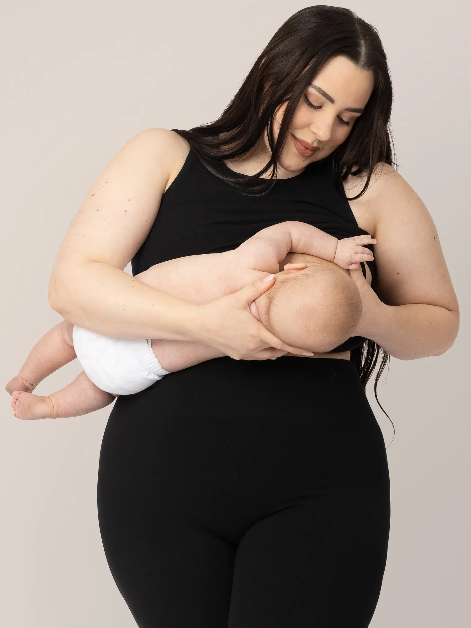 Sublime® Bamboo Maternity & Nursing Longline Bra | Black