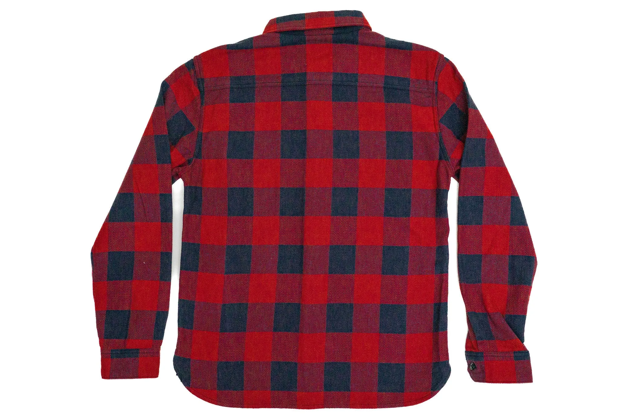 The Flat Head SNR-101L Block Check Flannel Shirt - Red/Black