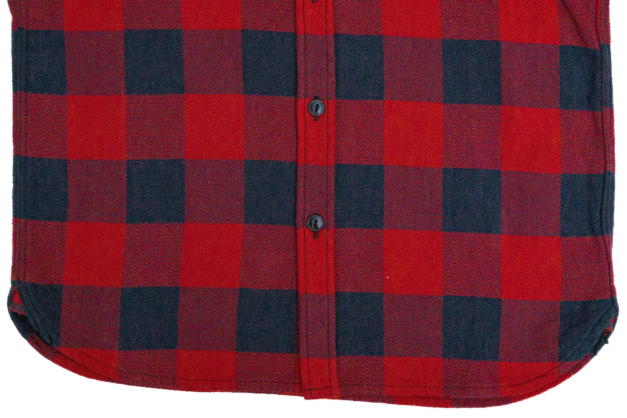 The Flat Head SNR-101L Block Check Flannel Shirt - Red/Black