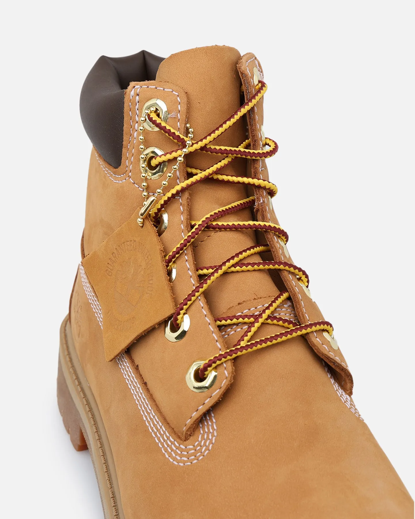 Timberland Kids' 6-Inch Premium Waterproof Boot Wheat Nubuck