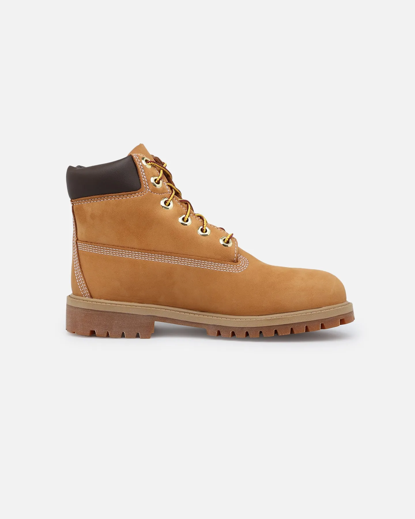 Timberland Kids' 6-Inch Premium Waterproof Boot Wheat Nubuck