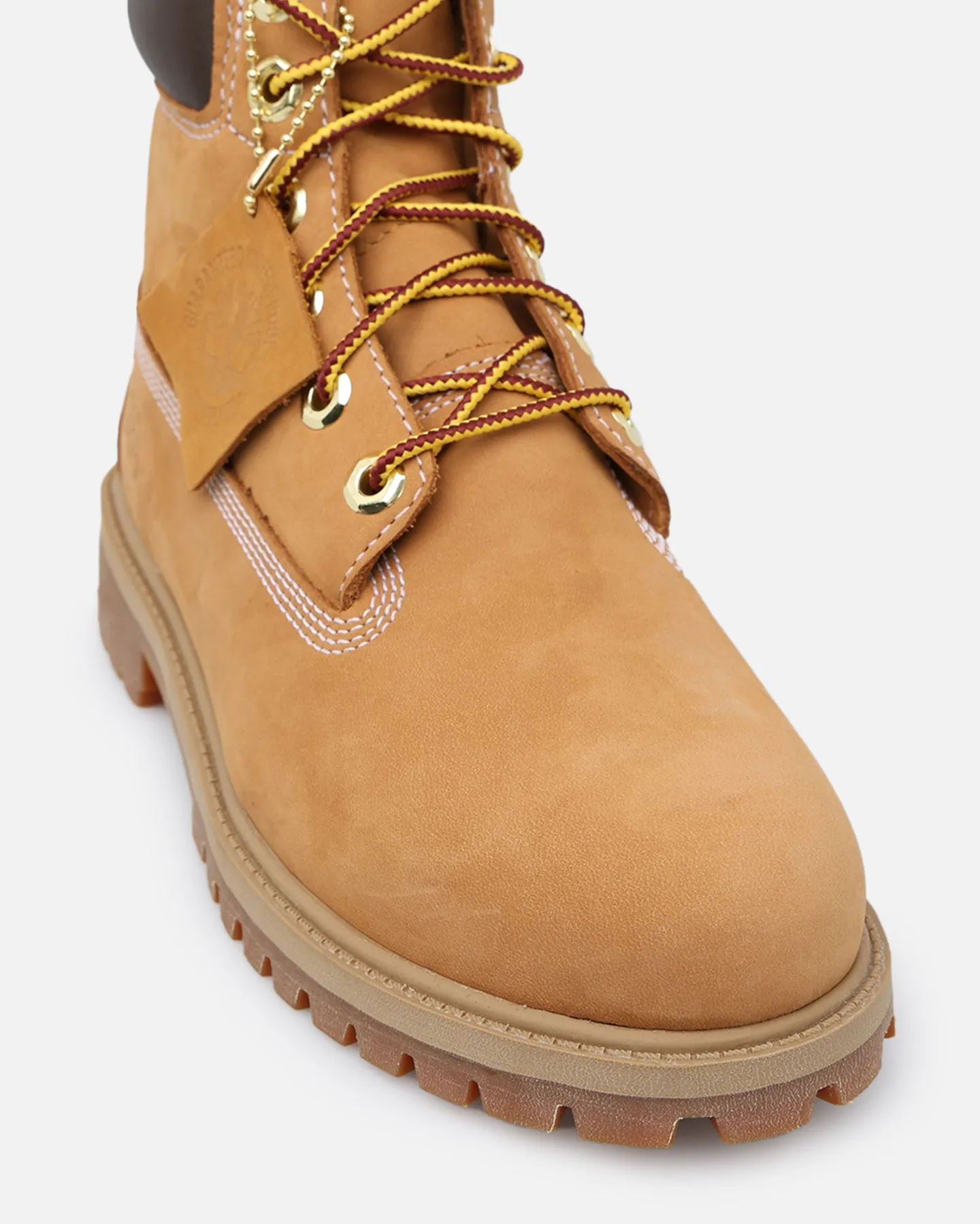 Timberland Kids' 6-Inch Premium Waterproof Boot Wheat Nubuck