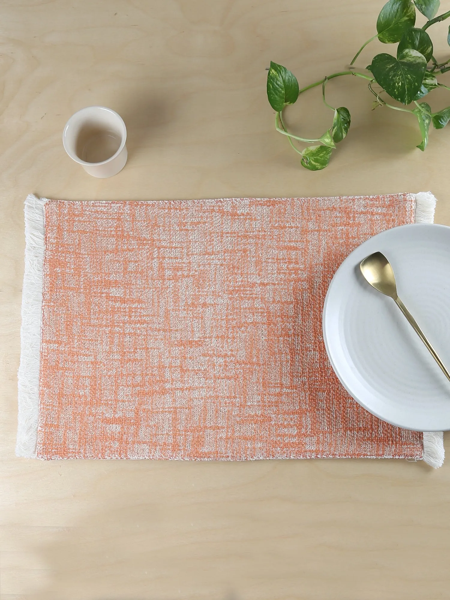 Zafraan - Set Of 2 Placemats (Rust)